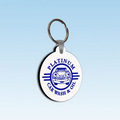 Circle Shaped Bottle Top Key Tag w/Recycled Tire Backing